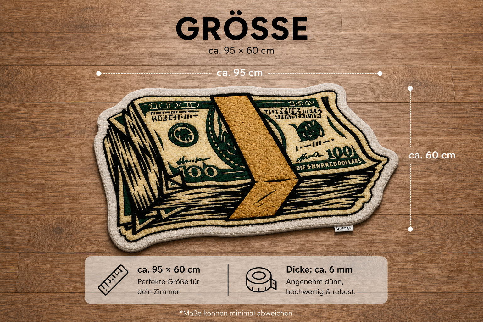 "Money Stack" Rug