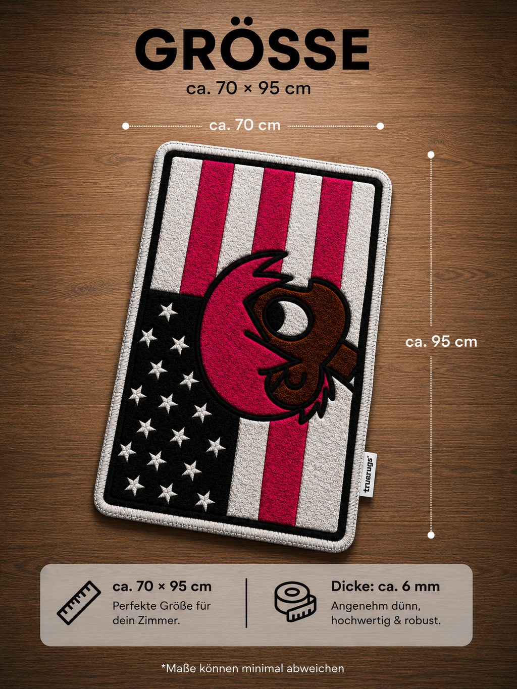 "Pink Flag" Rug