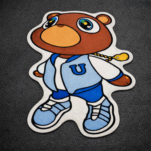 "Gradutation Bear" Rug