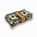 Money Stack Rug – quadratisch v2